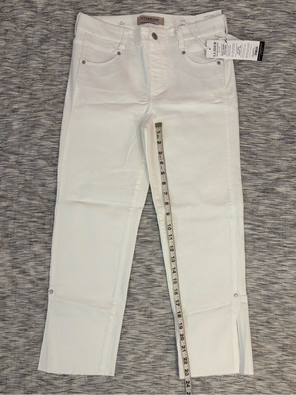 Liverpool The Glider Cropped Pull-On Jeans Sz 6/28 Petite NWT - - Picture 4 of 11